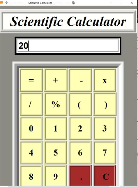 Github Geekychirag 030 Python Gui Calculator Mouse Based This Is A Graphical User Interface