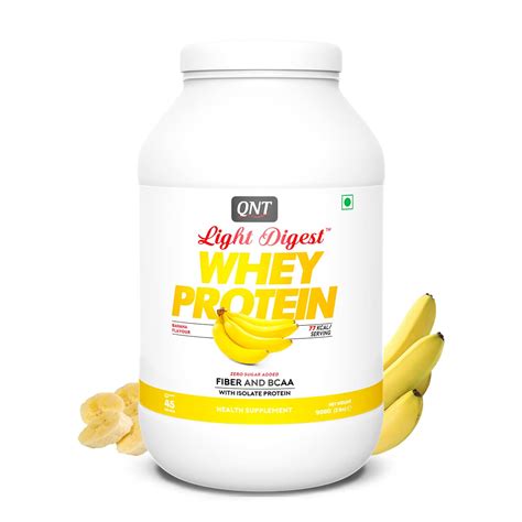 Qnt Light Digest Whey Protein Banana Flavour Powder Gm Price Uses