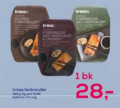 Irmas forårsruller tilbud hos Irma