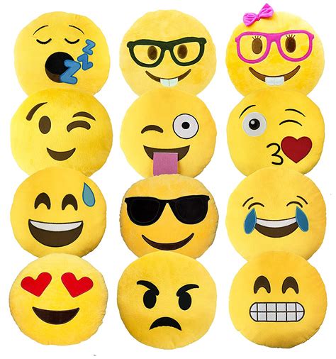 Emoji Pillows Jumbo Stuffed Cushion Emoji Faces Just For You