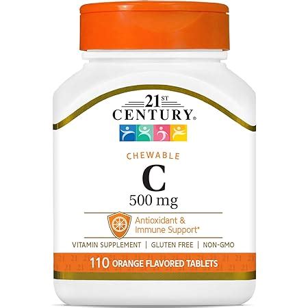 Amazon St Century Vitamin C Mg Chewable Tablets Orange