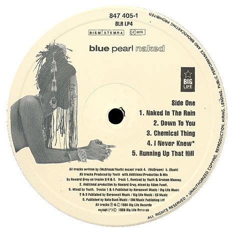 Blue Pearl Naked Vinyl LP 1990 EU Original HHV