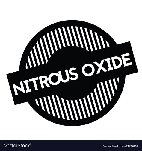 Nitrous oxide stamp on white Royalty Free Vector Image 
