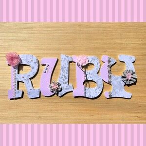 Custom Nursery Wall Letters Decorative Letters - Etsy