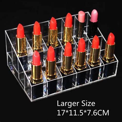 Transparent Lipstick Storage Box Acrylic Lipstick Holder Case Makeup