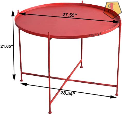 Latitude Run Tray Top Cross Legs End Table Wayfair