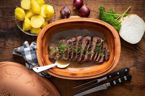 Rinderbraten aus dem Römertopf Fleisch