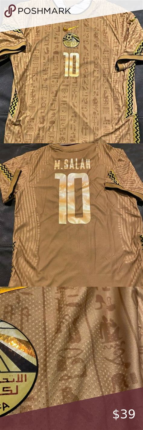 Nike EGYPT National Team MOHAMMAD SALAH Men's JERSEY Sz M,L,XL New ...