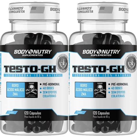 Kit X Testo Gh C Psulas Body Nutry Otimanutri