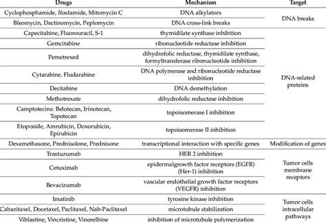 Mechanisms Of Action Of Anticancer Drugs Applied In Combination