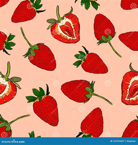 Mod Le Sans Couture De Fraises Illustration De Vecteur Le Fichier Du