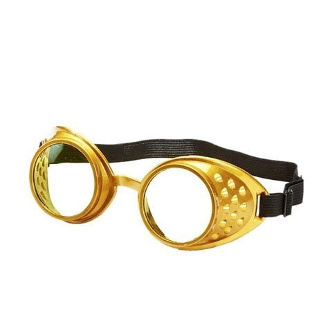 Goldene Steampunk Brille Karneval Zubehör