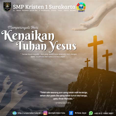 Selamat Memperingati Hari Kenaikan Tuhan Yesus 2023 KRISSA SMART