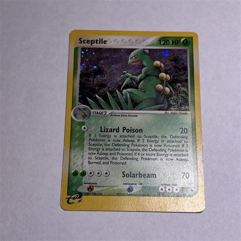 2003 Pokémon Sceptile EX Ruby and Sapphire 11 109 Holo Rare SHIPS