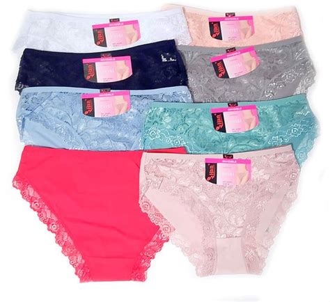 Comfortabele Dames Slips Stuks Kant Gebloemd Lingerie Ondergoed Onderbroek Maat S Bol