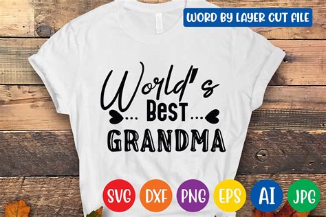 Worlds Best Grandma Svg Design Graphic By Craftzone · Creative Fabrica