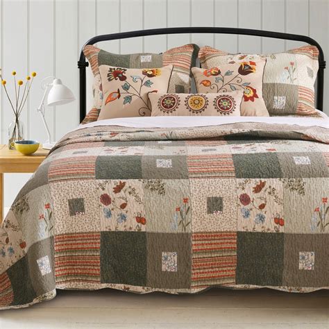 Greenland Home Fashions Sedona Cotton 5-piece Quilt Set - Walmart.com