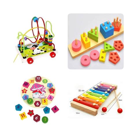 Hamaha Wooden Toys Ahşap Eğitici Oyuncak Saat 8 Notalı Selefon