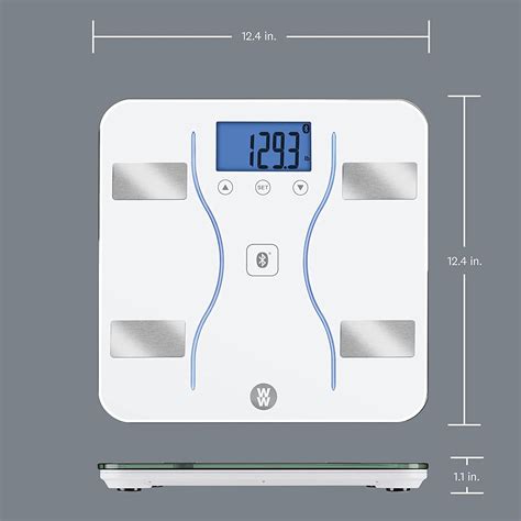 WW Scales By Conair Bluetooth Body Analysis Bathroom Scale Measures