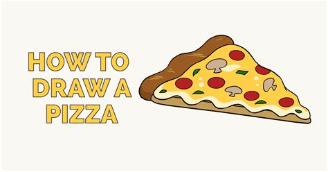 How To Draw A Pizza Really Easy Drawing Tutorial