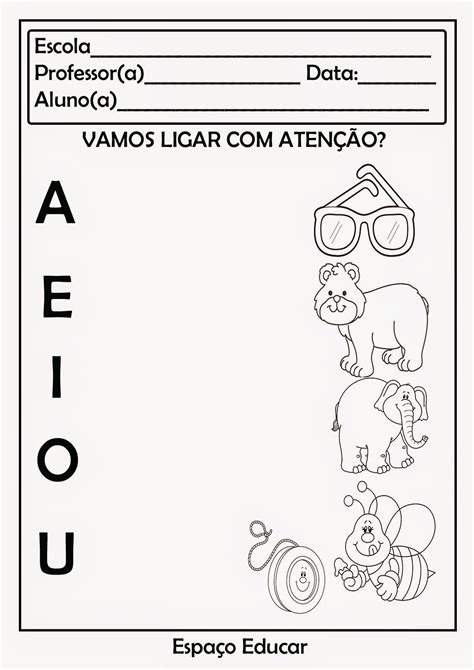 Vogais para Colorir e Imprimir Muito Fácil Aprender a Desenhar