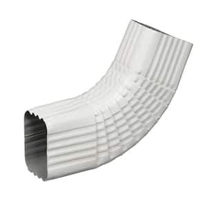 Amerimax Home Products In X In White Vinyl Downspout B Elbow