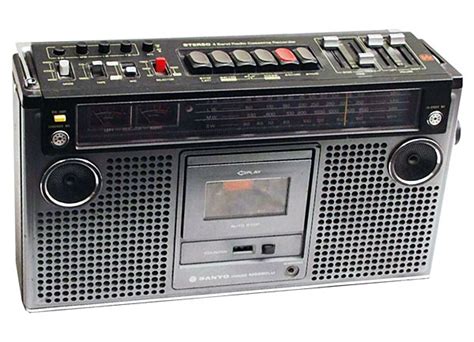 Sanyo M 9980 Lu Stereo Radio Cassette Recorder 1978 Cassette Recorder Sanyo Radio Cassette