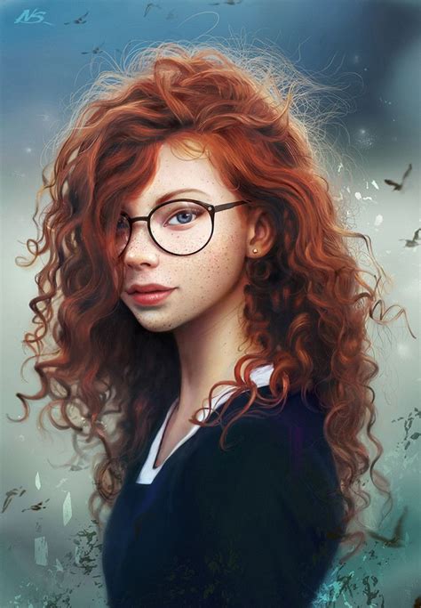 ArtStation - Red Hair Wizard , Noveland Sayson | Digital art girl ...