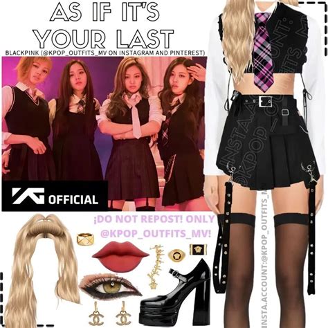 Blackpink As If It S Your Last Mv Inspired Outfit 1 5 Kpop Outfits Mv On Instagram Kpop