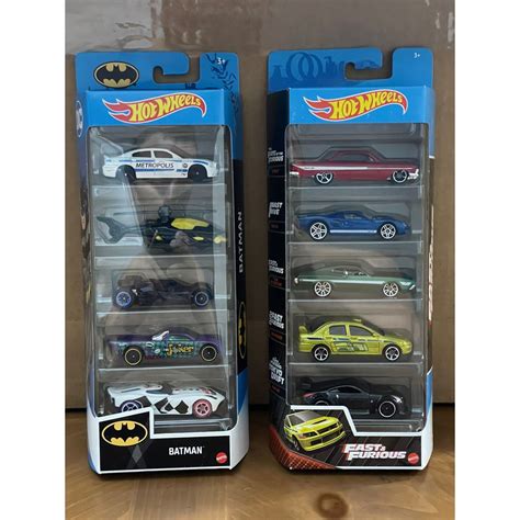 Kit 5 Carrinhos Hot Wheels Mattel Originais Do Batman Ou Velozes E Furiosos Shopee Brasil