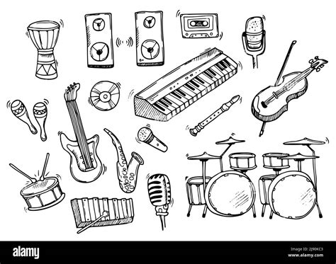 Doodle Music Stock Vektorgrafiken Kaufen Alamy