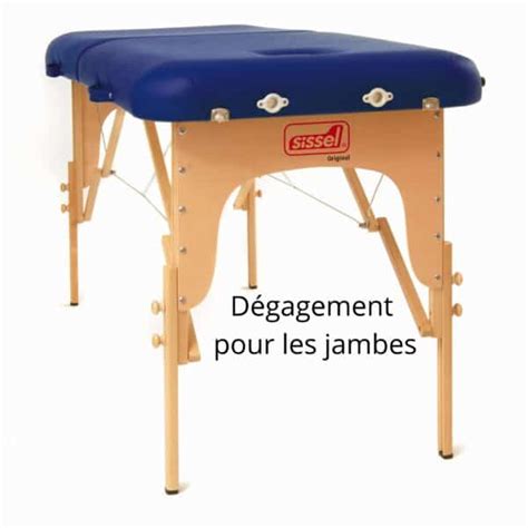 Table De Massage Pliante Sissel® Basic Bleu Fonce Green Gaia