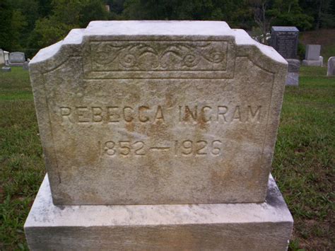 Rebecca Rhine Ingram Homenaje De Find A Grave