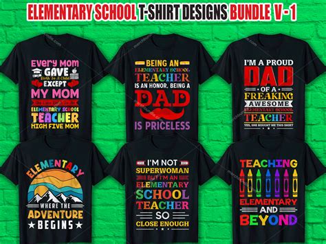 Elementary School T Shirt Design Bundle on Behance