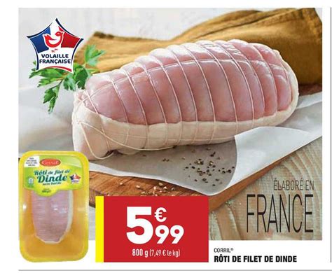 Promo Rôti De Filet De Dinde Corril chez Aldi iCatalogue fr