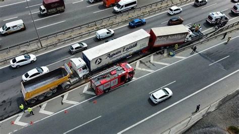 Stanbul Da Zincirleme Kaza Trafik Durma Noktas Na Geldi