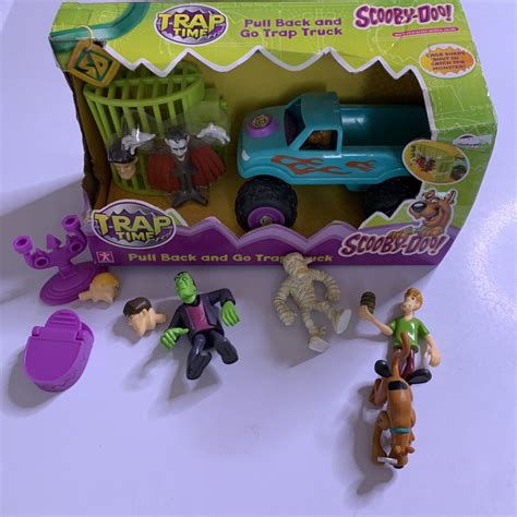 Scooby Doo Trap Time Pull Back Truck And Characters Retro Unit