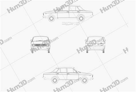 Iran Khodro Paykan 1967 Blueprint