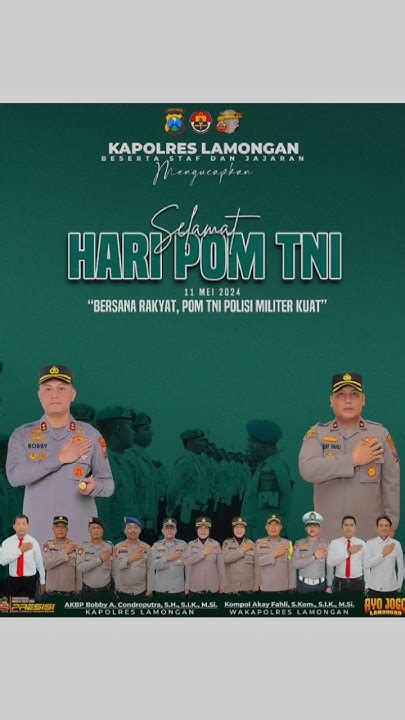 Selamat Hari Pom Tnibersama Rakyat Pom Tni Polisi Militer Kuat Youtube