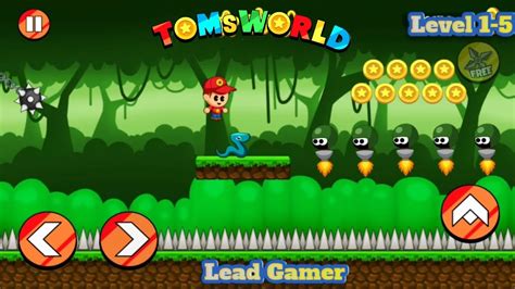 Tom World Run And Jump Game Level 1 5 Games Gaming Gameplay Youtube