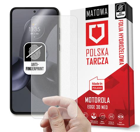 FOLIA HYDROŻELOWA MATOWA CZYSTY EKRAN DO MOTOROLA EDGE 30 NEO JAKOŚĆ