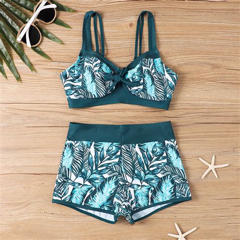 Sakmal Bikini Bathing Suits For Women Plus Size Green High Waisted Womens Swimsuits Walmart