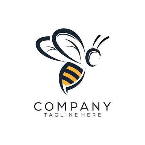 Bee Logo Design Premium Vector Vetor Premium