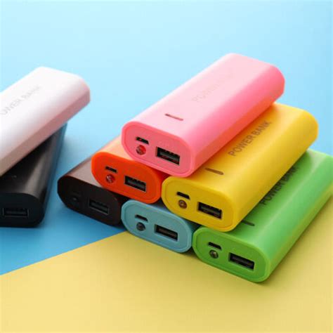 5V 5600mAh 2X 18650 USB Power Bank Battery Charger Case DIY Box For