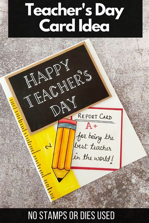 DIY Teacher's Day Card Ideas