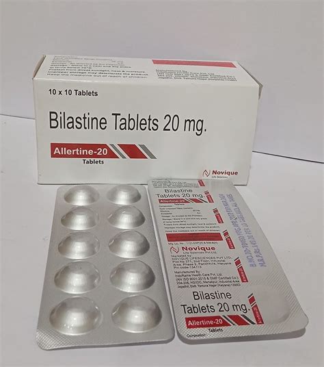 Bilastine 20 Mg In Pan India 1010 Alu Alu At Rs 1490box In