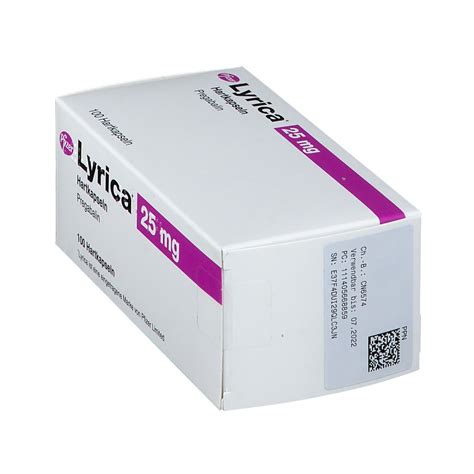 Lyrica 25 mg 100 St mit dem E-Rezept kaufen - Shop Apotheke
