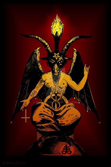 Satanic Goat Baphomet The Horned God Satan By RabidCrow On DeviantArt