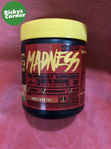 Mutant Madness Pre Workout 30 Servings Sweet Iced Tea 225 Grams