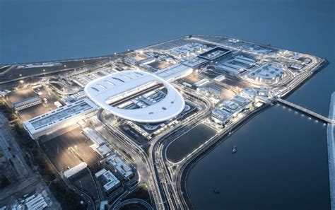 Hong Kong Zhuhai Macao Bridge Artificial Island Port Ecadi Archdaily